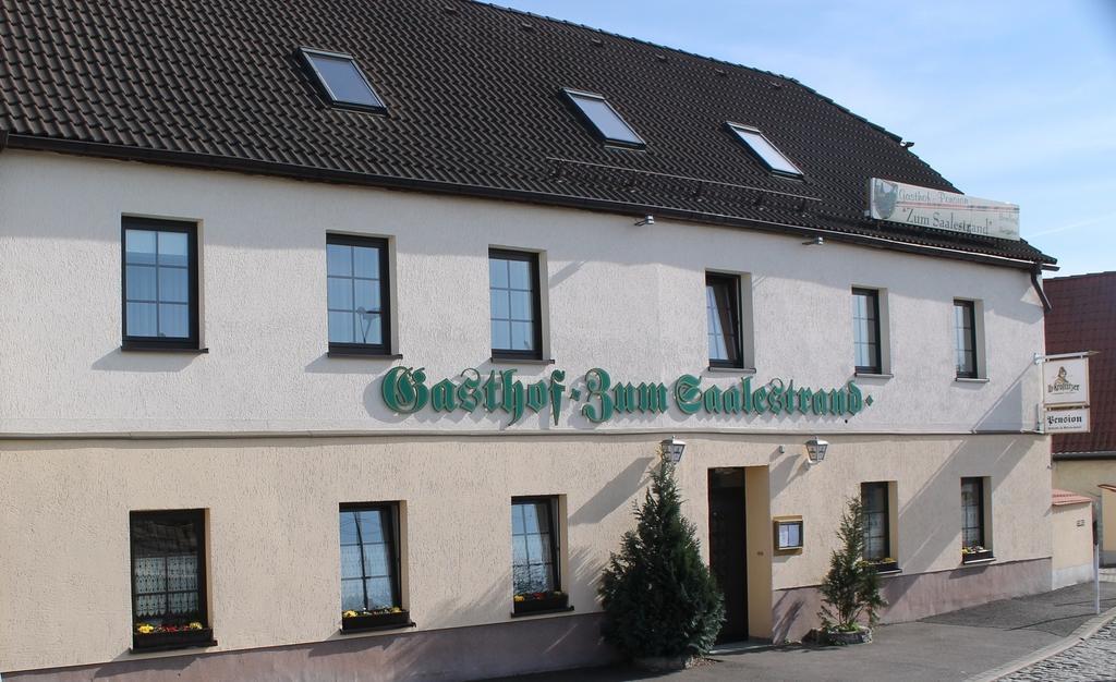 Gasthof & Pension Zum Saalestrand Bad Dürrenberg Exteriör bild