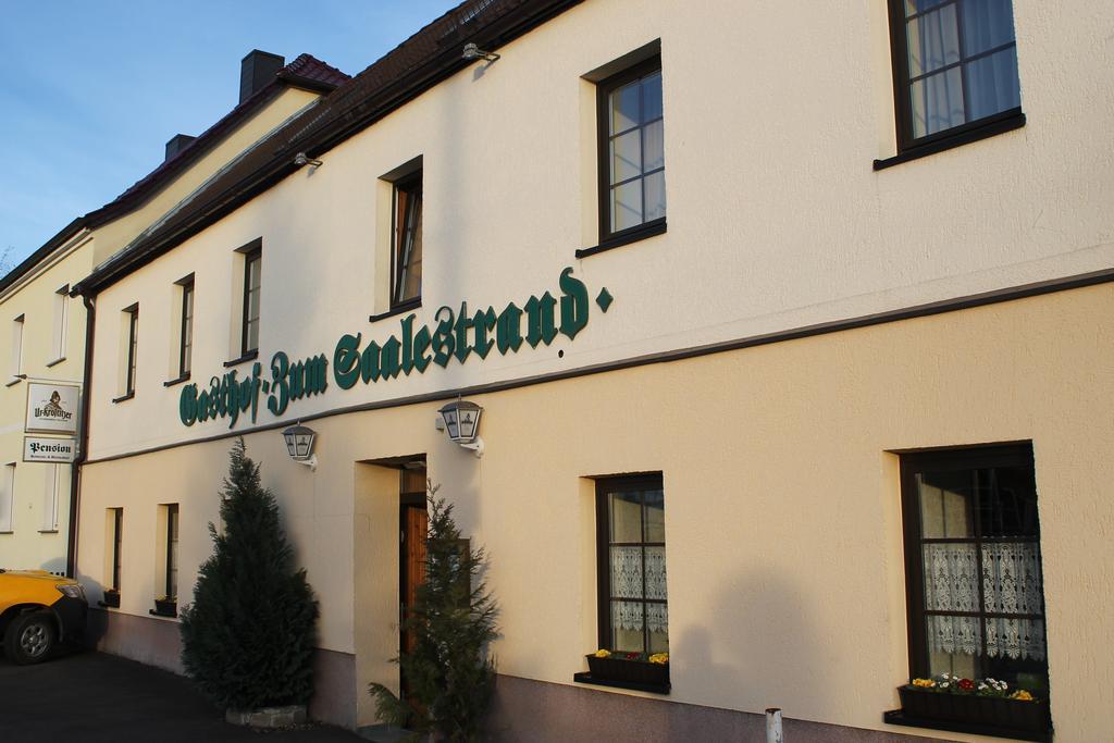 Gasthof & Pension Zum Saalestrand Bad Dürrenberg Exteriör bild